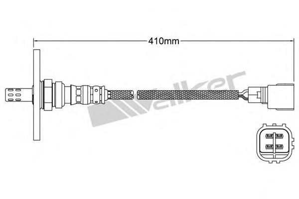 25024154 Walker sonda lambda, sensor de oxigênio depois de catalisador