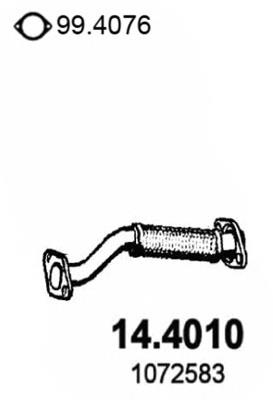 144010 Asso silenciador, parte central