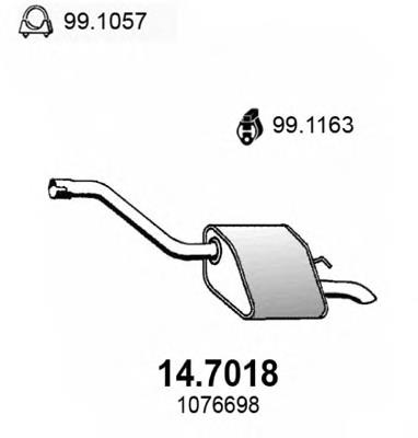 14.7018 Asso amortecedor dianteiro direito