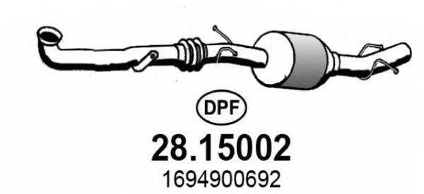A1694902952 Mercedes Сажевый фильтр DPF