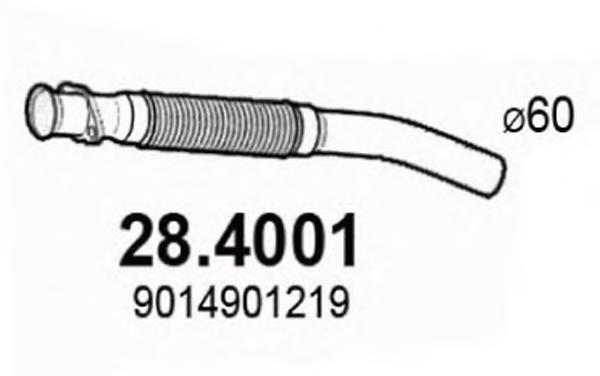 28.4001 Asso ondulação do silenciador