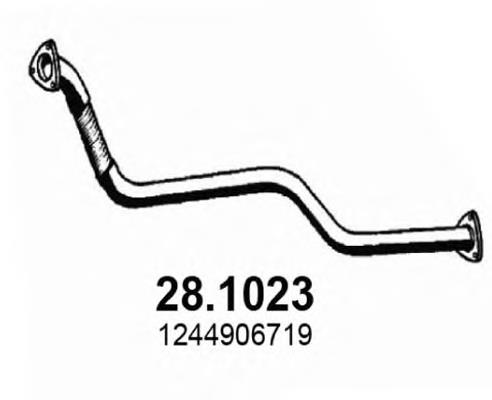 Tubo de admissão dianteiro (calças) do silenciador 281023 Asso