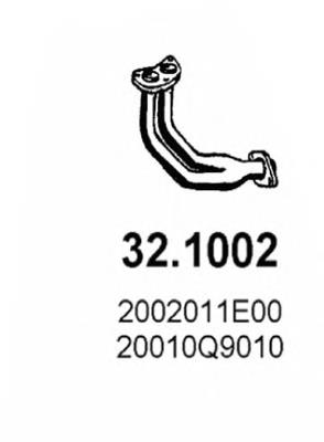 Tubo de admissão dianteiro (calças) do silenciador 321002 Asso