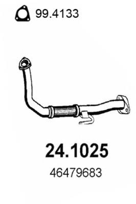 24.1025 Asso tubo de admissão dianteiro (calças do silenciador)