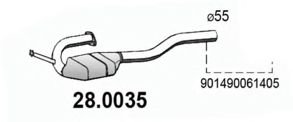 Convertidor - catalisador Volkswagen LT 2DB, 2DE, 2DK