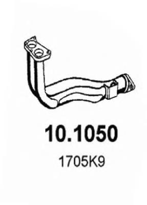 10.1050 Asso tubo de admissão dianteiro (calças do silenciador)