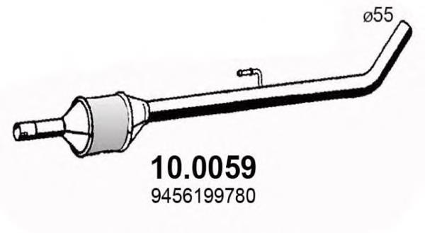 Передняя часть глушителя 100059 Asso