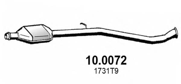 Глушитель, центральная часть 100072 Asso