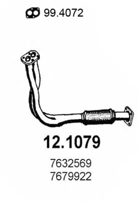 7679922 Fiat/Alfa/Lancia tubo de admissão dianteiro (calças do silenciador)