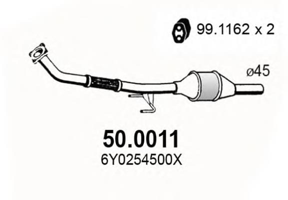 Convertidor - catalisador 500011 Asso