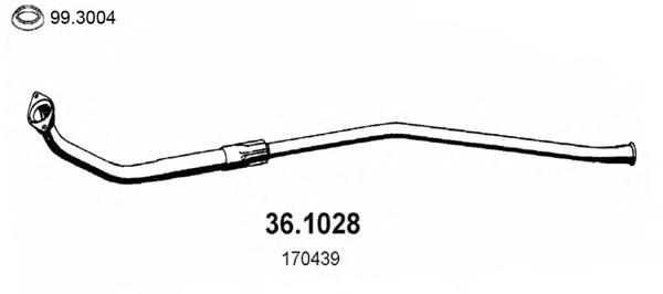 36.1028 Asso tubo de admissão dianteiro (calças do silenciador)