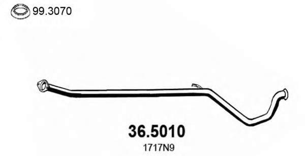 Средний глушитель Asmet 08034