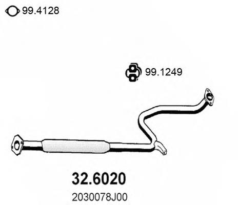 Глушитель, задняя часть 326020 Asso