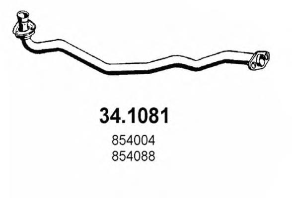 Tubo de admissão dianteiro (calças) do silenciador para Opel Omega (16, 17, 19)