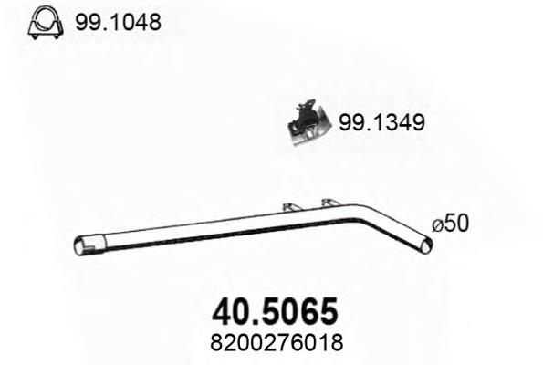 Глушитель, центральная часть 405065 Asso