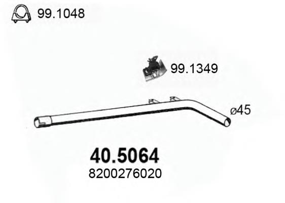 40.5064 Asso silenciador, parte central