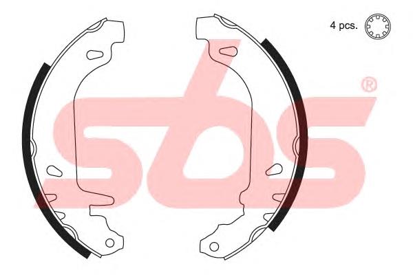 18492739476 SBS sapatas do freio traseiras de tambor
