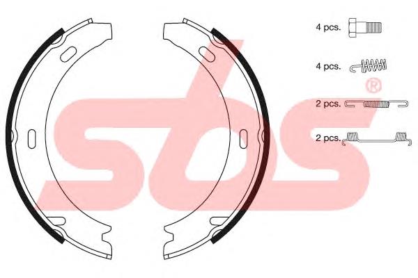 18512733412 SBS sapatas do freio de estacionamento