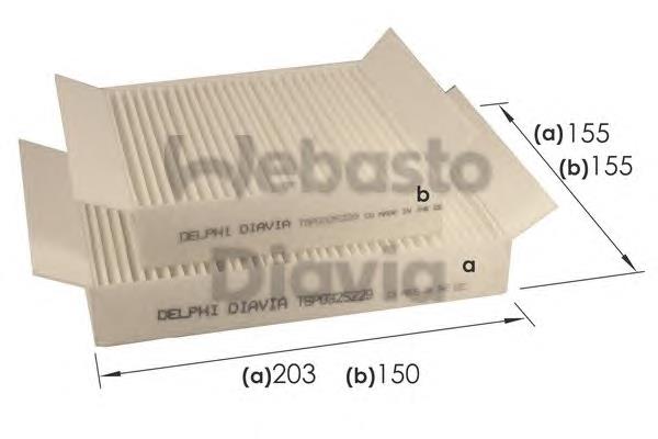 82D0325229A Webasto filtro de salão