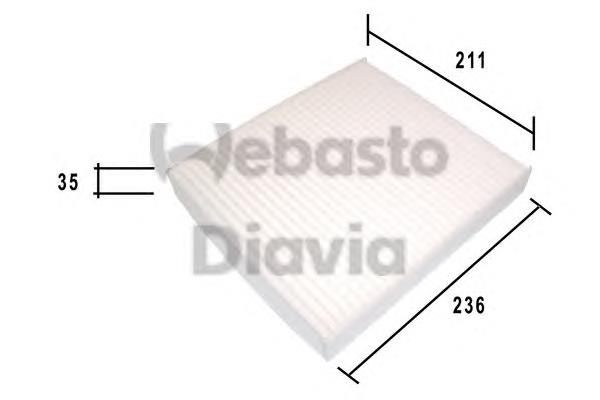 82D0325180A Webasto filtro de salão