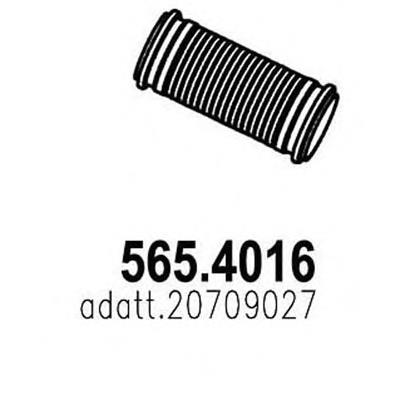 Ondulação do silenciador 5654016 Asso