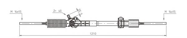 RE4026 General Ricambi cremalheira da direção