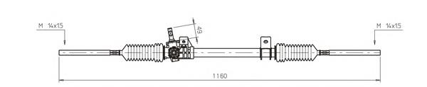 Рулевая рейка RE4044 General Ricambi