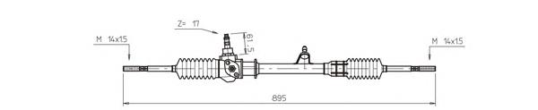 FI4116 General Ricambi cremalheira da direção