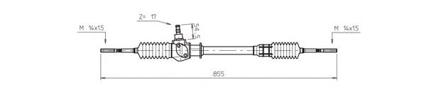 7750258 Fiat/Alfa/Lancia cremalheira da direção