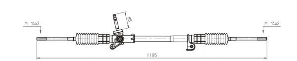 Рулевая рейка FO4023 General Ricambi