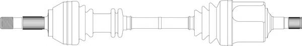 Левая полуось FI3106 General Ricambi