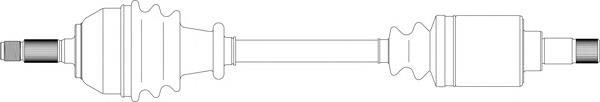 Полуось (привод) передняя левая 210054 GSP