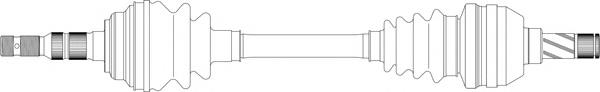 Левая полуось OP3200 General Ricambi