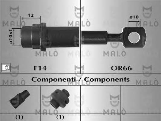 Mangueira do freio dianteira T59086 Brembo