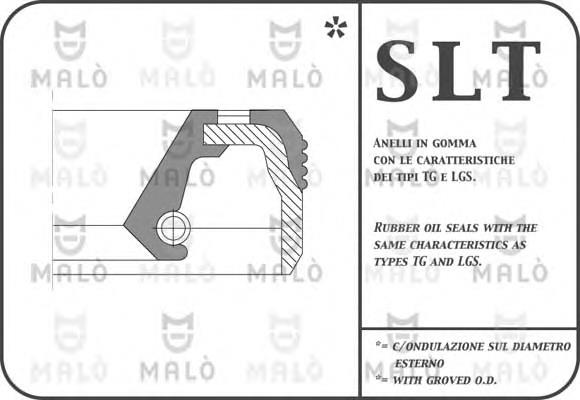 Vedação dianteira de cambota de motor 504123772 Fiat/Alfa/Lancia