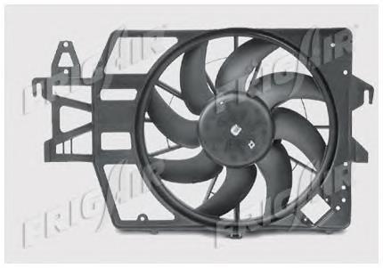 Difusor do radiador de esfriamento, montado com motor e roda de aletas 05051702 Frig AIR