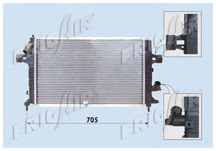 01073088 Frig AIR radiador de esfriamento de motor