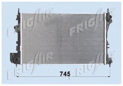 Radiador de esfriamento de motor Opel Vectra