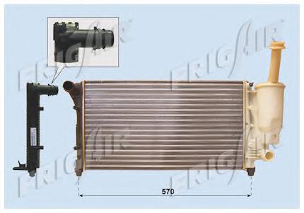 01043119 Frig AIR radiador de esfriamento de motor