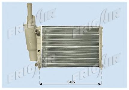 Radiador de esfriamento de motor Fiat Punto 1 176
