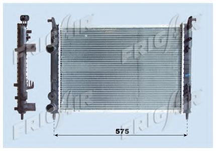Radiador de esfriamento de motor Fiat Palio 178DX