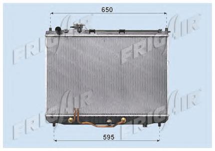 Radiador de esfriamento de motor 4147084 Polcar