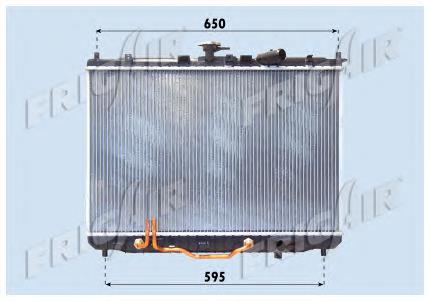 Radiador de esfriamento de motor 01333024 Frig AIR