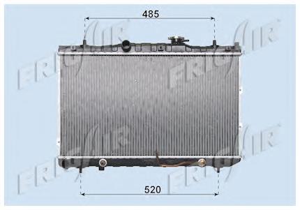 253102F050 Hyundai/Kia radiador de esfriamento de motor