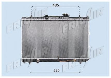 S253102F050 Hyundai/Kia radiador de esfriamento de motor