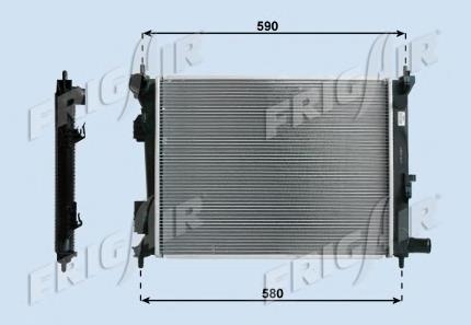 01333036 Frig AIR radiador de esfriamento de motor