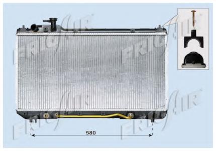 01153105 Frig AIR radiador de esfriamento de motor