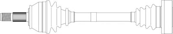 Semieixo (acionador) dianteiro para Alfa Romeo 164 (164)