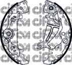 Купить 000462SX Stellox Задние барабанные тормозные колодки