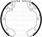 153-217 Cifam sapatas do freio traseiras de tambor